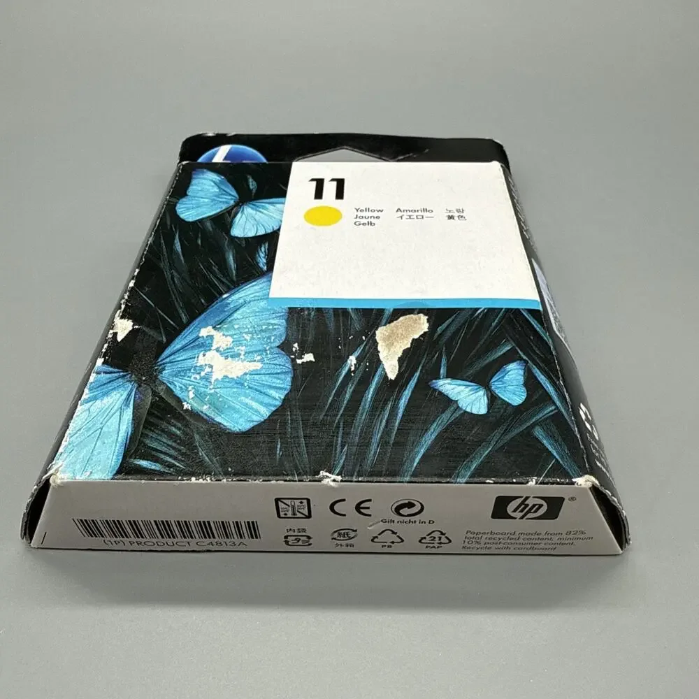 HP 11 Yellow Printhead C4813A Genuine OEM DesignJet 500 800 Sealed Exp 09/2015